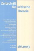 Zeitschrift für kritische Theorie / Zeitschrift für kritische Theorie, Heft 16 (eBook, PDF)