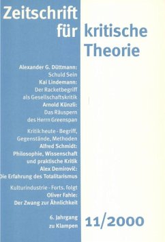 Zeitschrift für kritische Theorie / Zeitschrift für kritische Theorie, Heft 11 (eBook, PDF)