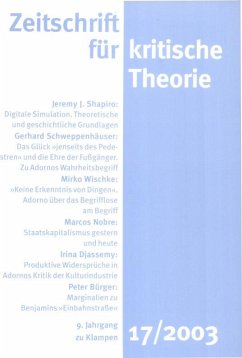 Zeitschrift für kritische Theorie / Zeitschrift für kritische Theorie, Heft 17 (eBook, PDF)