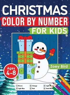 Christmas Color by Number for Kids - Bird, Zoey