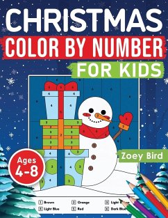 Christmas Color by Number for Kids - Bird, Zoey