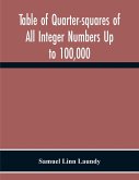 Table Of Quarter-Squares Of All Integer Numbers Up To 100,000, By Which The Product Of Two Factors May Be Found By The Of Addition And Subtraction Alone
