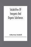 Solubilities Of Inorganic And Organic Substances; A Handbook Of The Most Reliable Quantitative Solubility Determinations