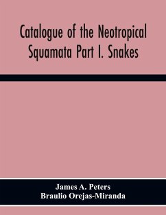Cover Catalogue Of The Neotropical Squamata Part I. Snakes