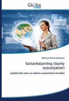 Cover Sarlavhalarning lisoniy xususiyatlari