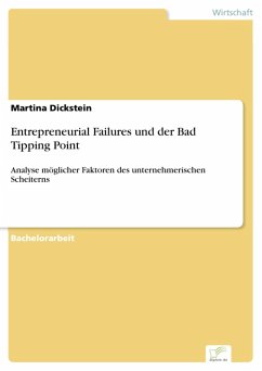 Entrepreneurial Failures und der Bad Tipping Point (eBook, PDF) - Dickstein, Martina
