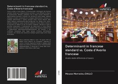 Determinanti in francese standard vs. Costa d'Avorio francese - DIALLO, Moussa Mamadou