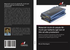 Materiali ricchi di catodo Ni-ricchi per batterie agli ioni di litio ad alte prestazioni - Nandigam, Murali