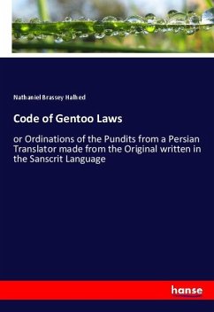 Code of Gentoo Laws - Brassey Halhed, Nathaniel