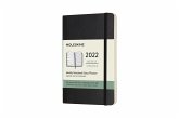 Moleskine 12 Monate Wochen Notizkalender 2022 Pocket/A6, Schwarz