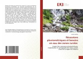 Récessions pluviométriques et besoins en eau des zones rurales