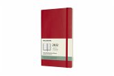 Moleskine 12 Monate Wochen Notizkalender 2022 Large/A5, Scharlachrot