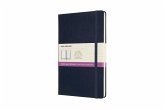 Moleskine Notizbuch - Doppelte Lineatur, Large/A5, Liniert-Blanko, Geb, Saphir