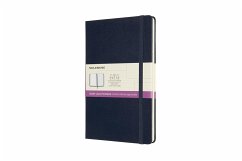 Moleskine Notizbuch - Doppelte Lineatur, Large/A5, Liniert-Blanko, Geb, Saphir - Moleskine