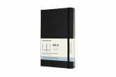 Moleskine 18 Monate Monats Notizkalender 2021/2022 Large/A5, Schwarz