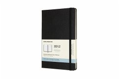 Cover Moleskine 18 Monate Monats Notizkalender 2021/2022 Large/A5, Schwarz