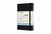 Moleskine 18 Monate Monats Notizkalender 2021/2022 Pocket/A6, Schwarz