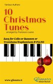 10 Easy Christmas Tunes - solo Cello/Bassoon/Trombone & Piano (fixed-layout eBook, ePUB)