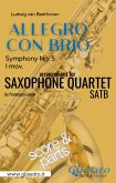 Allegro con Brio (Symphony No. 5) Sax Quartet (parts & score) (fixed-layout eBook, ePUB)