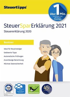 SteuerSparErklärung Rentner 2021 (für Steuerjahr 2020) (Download für Windows)