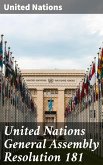 United Nations General Assembly Resolution 181 (eBook, ePUB)