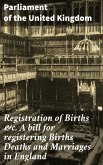 Registration of Births &c. A bill for registering Births Deaths and Marriages in England (eBook, ePUB)