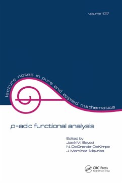 p-adic Function Analysis (eBook, ePUB) - Bayod, Jose M.
