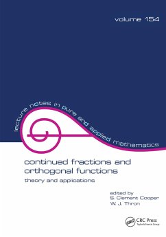 Continued Fractions and Orthogonal Functions (eBook, PDF)