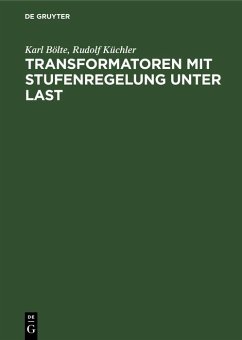 Cover Transformatoren mit Stufenregelung unter Last (eBook, PDF)