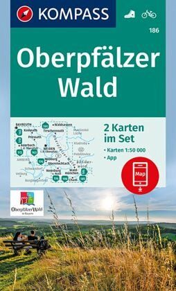 KOMPASS Wanderkarten-Set 186 Oberpfälzer Wald (2 Karten) 1:50.000 KOMPASS Wanderkarten-Set 186 Oberpfälzer Wald (2 Karten) 1:50.000