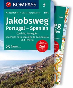 KOMPASS Wanderführer Jakobsweg Portugal Spanien, 60 Touren - Schwänz, Robert