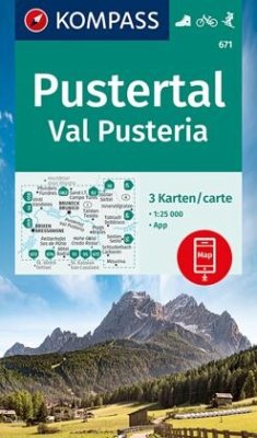 KOMPASS Wanderkarten-Set 671 Pustertal, Val Pusteria (3 Karten) 1:25.000