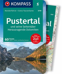 KOMPASS Wanderführer Pustertal und seine Seitentäler, Herausragende Dolomiten, 60 Touren - Hüsler, Eugen E.;Kostner, Manfred