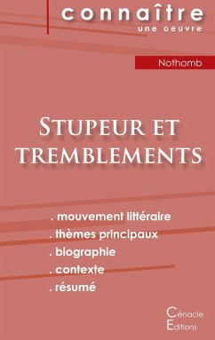 Fiche de lecture Stupeur et tremblements de Amélie Nothomb (analyse littéraire de référence et résumé complet) - Nothomb, Amélie