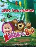 MASHA Y EL OSO Libro Para Colorear: Libro para colorear Niños de 2 a 8 años, haga feliz a su hijo con este libro para colorear Masha y el oso. 60 imág