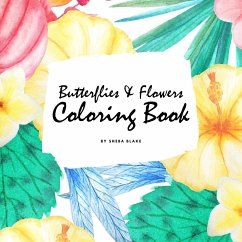 Butterflies and Flowers Coloring Book for Children (8.5x8.5 Coloring Book / Activity Book) - Blake, Sheba