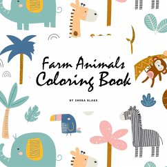 Farm Animals Coloring Book for Children (8.5x8.5 Coloring Book / Activity Book) - Blake, Sheba