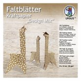 URSUS 100 Faltblätter Kraftpapier "Design Mix" URSUS 100 Faltblätter Kraftpapier "Design Mix"