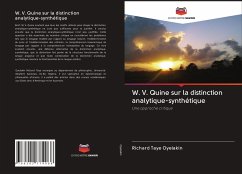 W. V. Quine sur la distinction analytique-synthétique - Oyelakin, Richard Taye