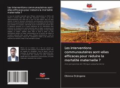 Les interventions communautaires sont-elles efficaces pour réduire la mortalité maternelle ? - Orjingene, Obinna