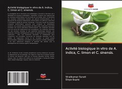 Activité biologique in vitro de A. indica, C. limon et C. sinensis. - Surati, Viralkumar;Gupta, Divya