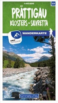 Cover Kümmerly+Frey Wanderkarte 23 Prättigau 1:40.000