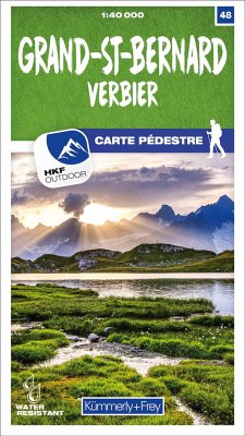 Cover Kümmerly+Frey Wanderkarte 48 Grand-St-Bernard 1:40.000