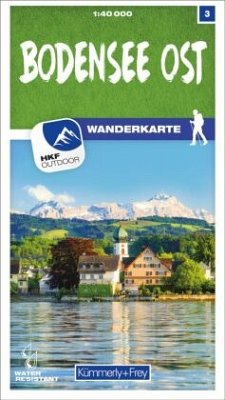Cover Kümmerly+Frey Wanderkarte 3 Bodensee Ost 1:40.000