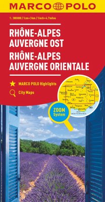 Provence, Alps, Cote d'Azur Marco Polo Map - MARCO POLO Regionalkarte Rhône-Alpes, Auvergne Ost 1:300.000