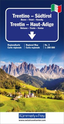 Cover Kümmerly+Frey Regional-Strassenkarte 3 Trentino, Südtirol 1:200.000