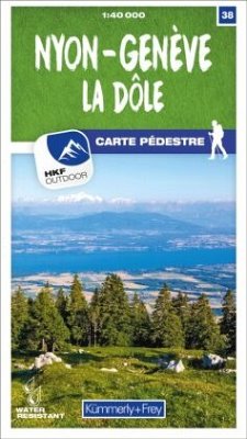 Cover Kümmerly+Frey Wanderkarte 38 Nyon, Genève 1:40.000