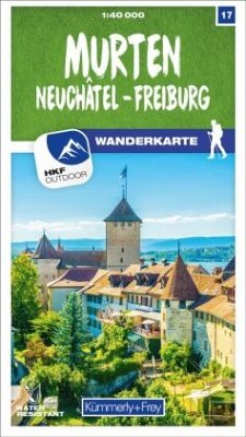 Cover Kümmerly+Frey Wanderkarte 17 Murten 1:40.000