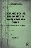 Law and Social Solidarity in Contemporary China (eBook, PDF)