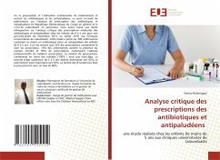 Analyse critique des prescriptions des antibiotiques et antipaludéens - Mubengayi, Darius